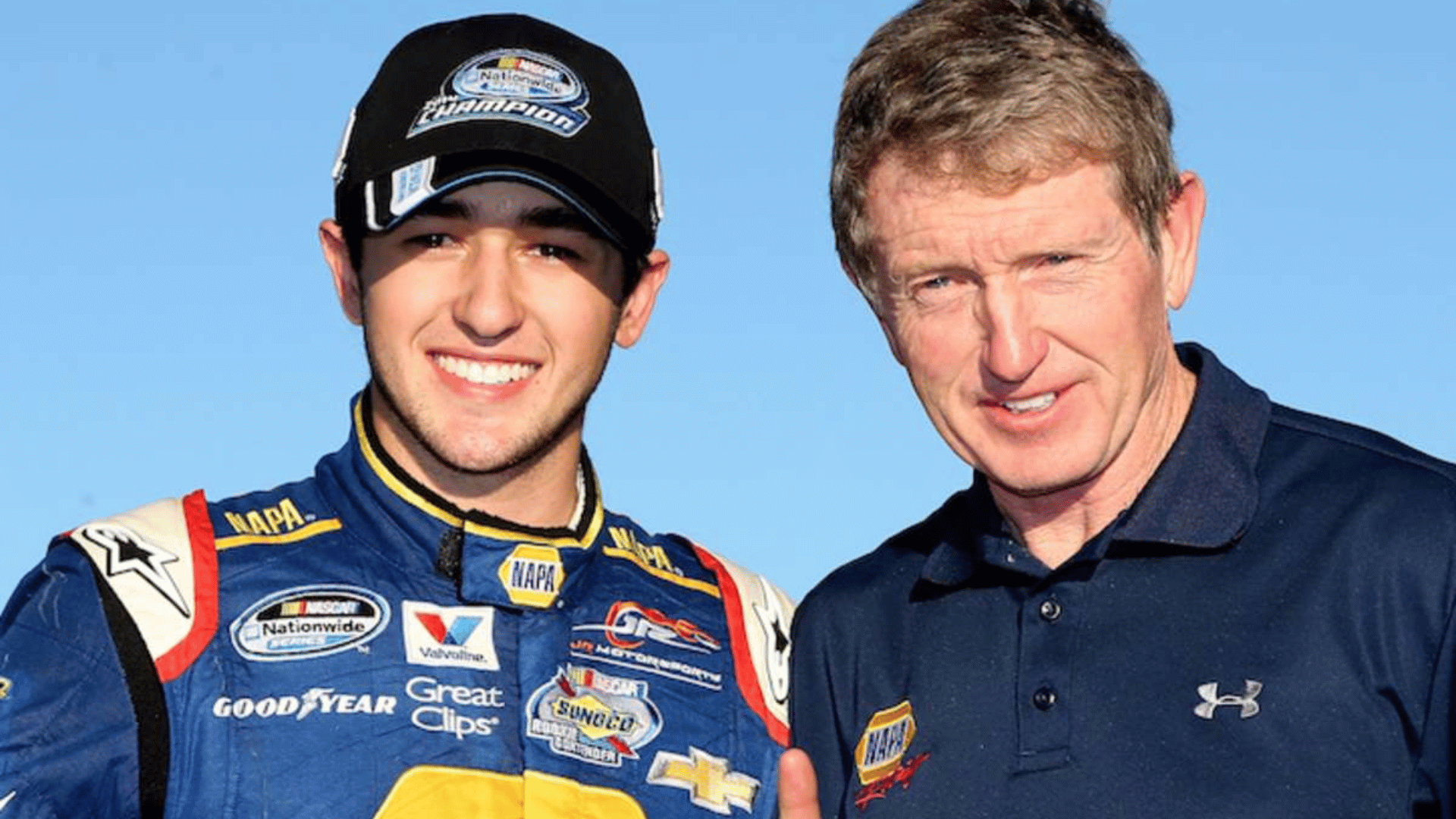 Chase Elliott with father Bill Elliot