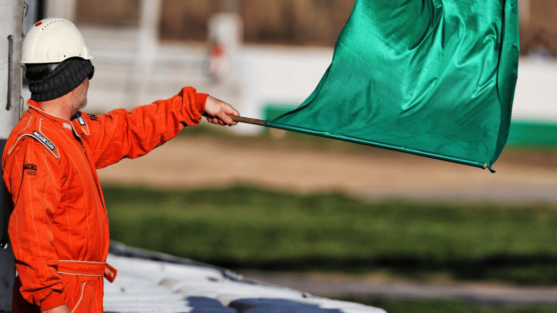 Green F1 Flag