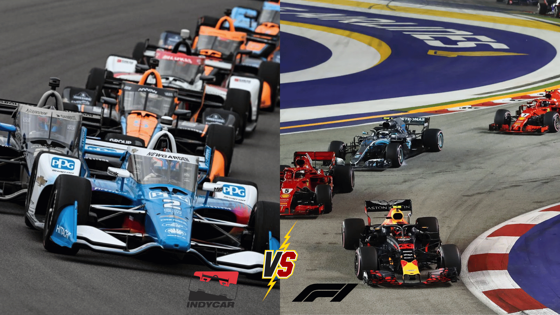 IndyCar vs F1 Car Main Differences