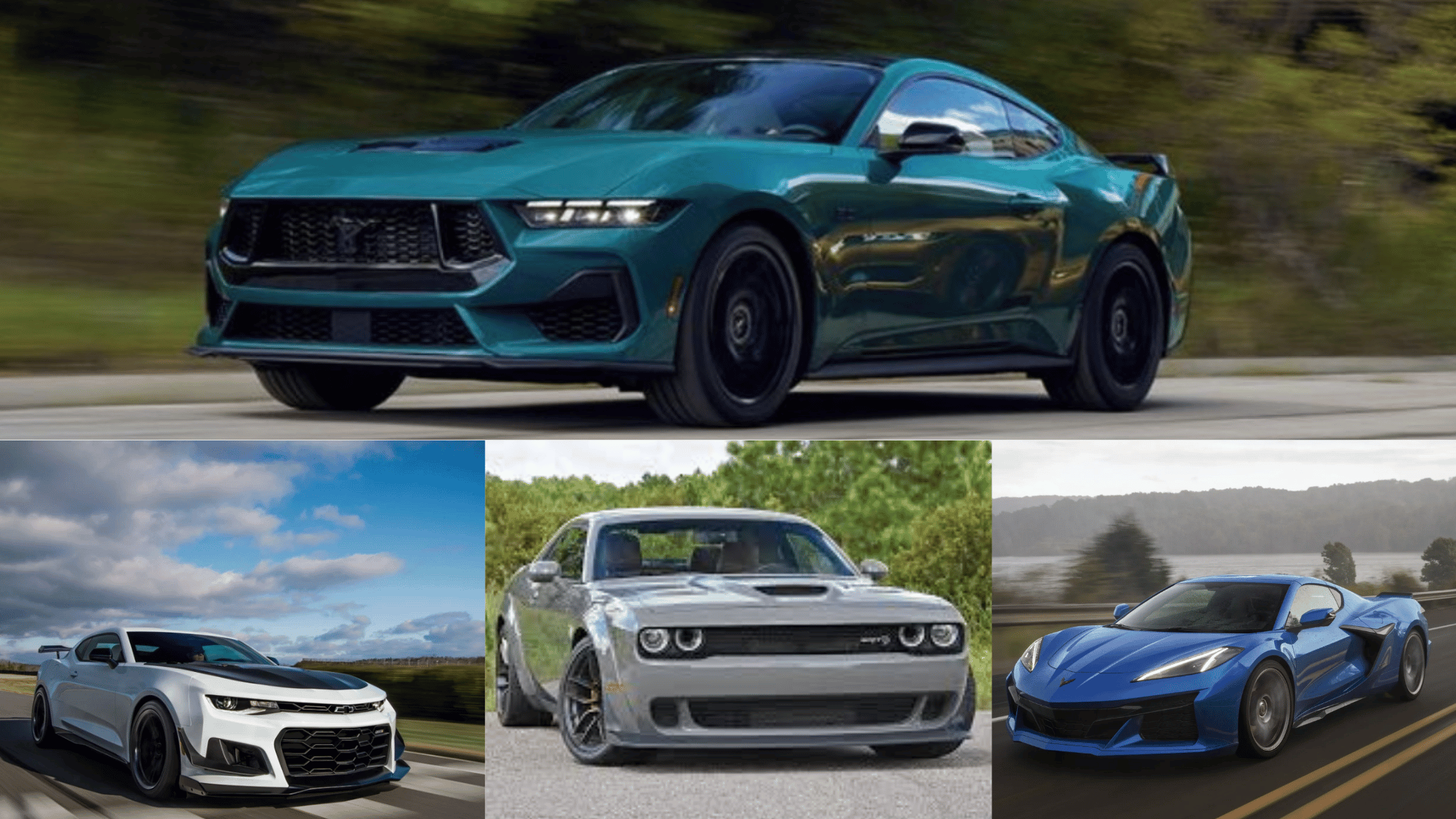 GT500 vs. Competition with Camaro ZL1, Challenger Hellcat, Corvette
